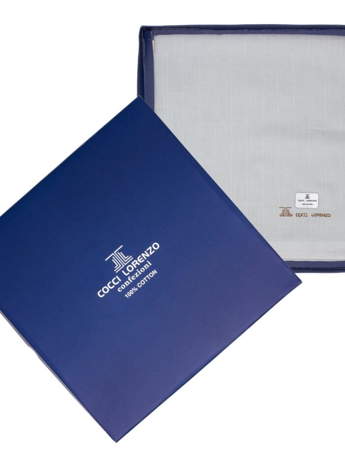 Hanky - Full White Handkerchief Design No. 684 Checkers (6 pcs Pack)