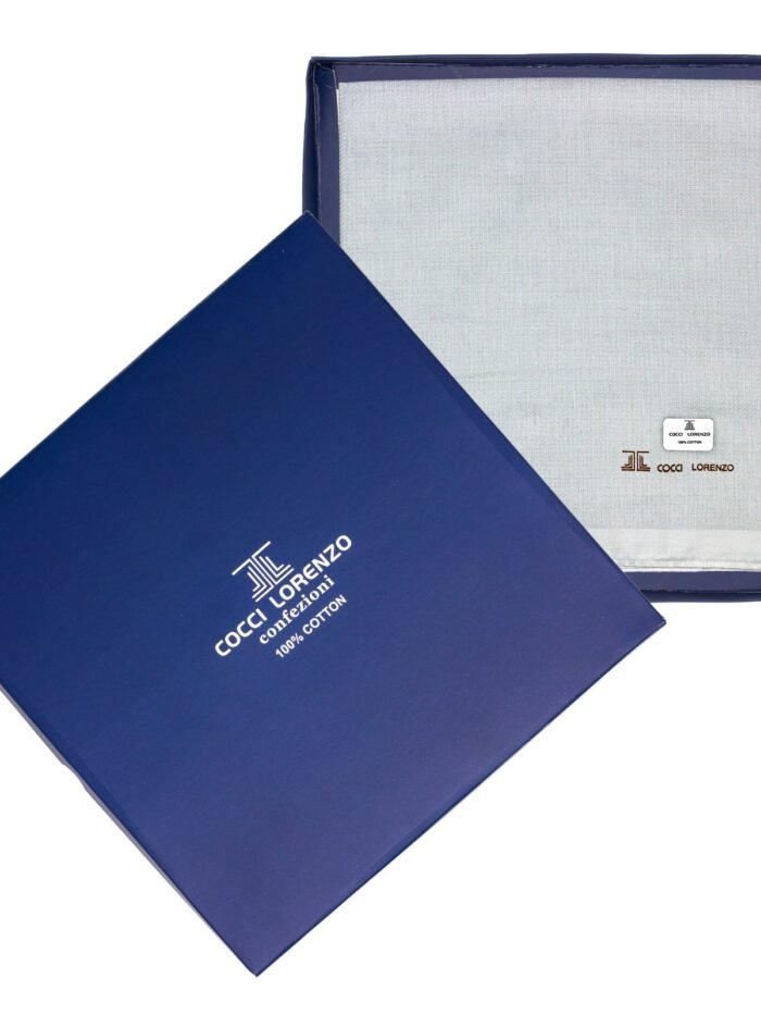 Hanky - Full White Handkerchief Design No. 685 ZigZag (6 pcs Pack)