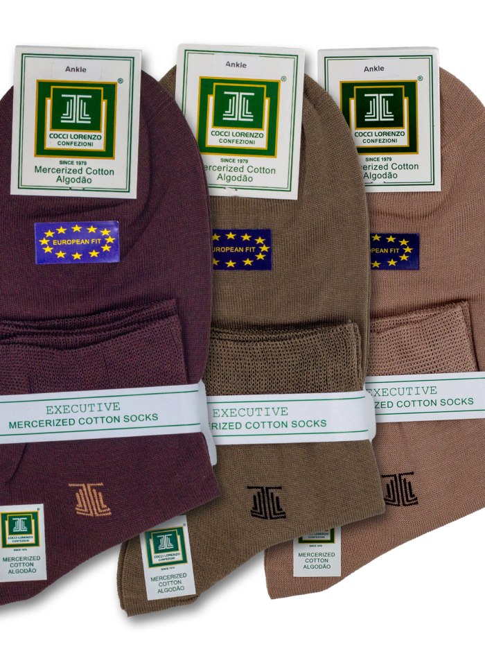 Ankle Assorted Socks M01 (Brown, Tortilla, Khaki)