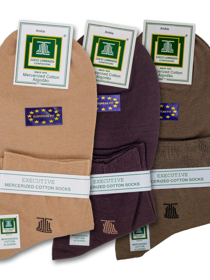 Ankle Assorted Socks M01 (Skin, Brown, Khaki)