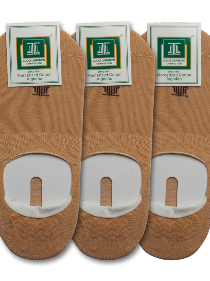No Show Socks Khaki (3pairs)
