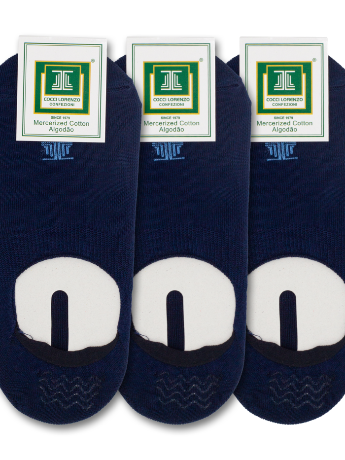 No Show Socks Navy Blue (3pairs)