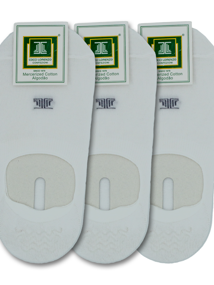 No Show Socks White (3pairs)