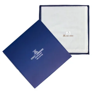 Hanky - Full White Handkerchief Dotted Design No. 037 (6 pcs Pack)